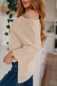 High Tide Oversized Top in Cream Womens Ave Shops 