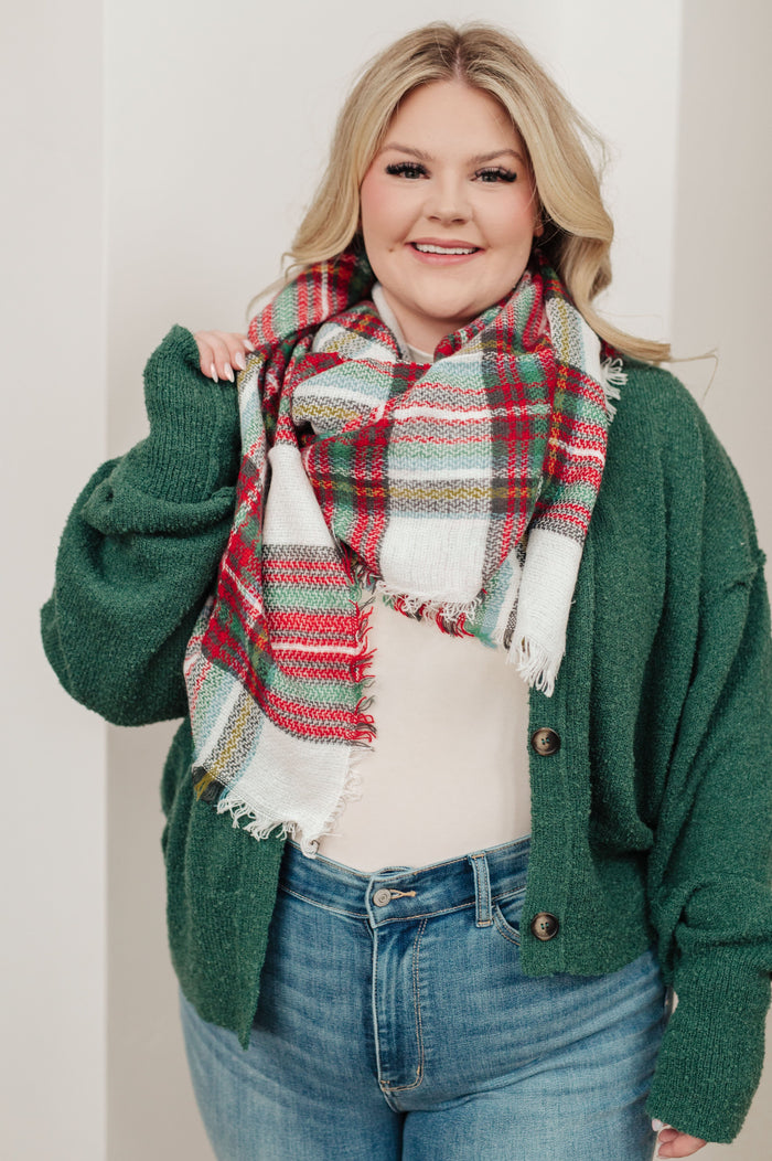 Holiday Plaid Scarf Womens Ave Shops 