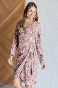 Honey Do I Ever Faux Wrap Dress in Taupe Dresses Ave Shops 