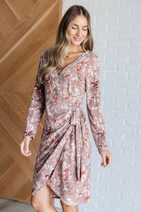 Honey Do I Ever Faux Wrap Dress in Taupe Dresses Ave Shops 