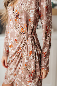 Honey Do I Ever Faux Wrap Dress in Taupe Dresses Ave Shops 