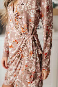 Honey Do I Ever Faux Wrap Dress in Taupe Dresses Ave Shops 