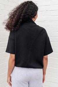 I Just Felt Like It Mock Neck Top in Black Tops Ave Shops 