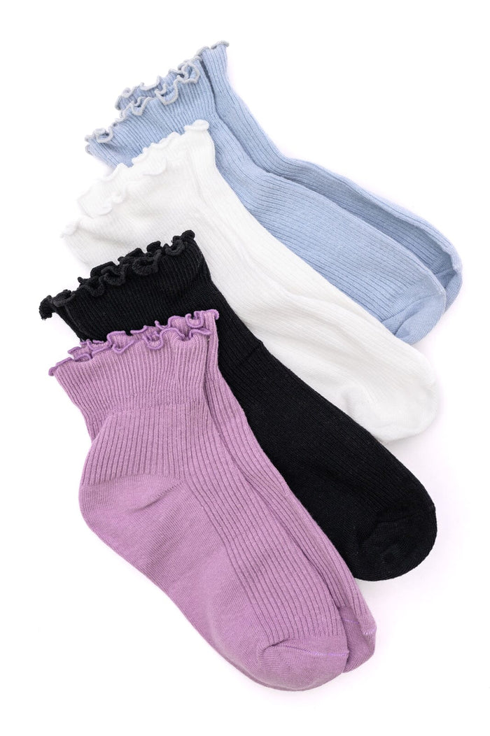 I'm Your Gal Frilly Socks Four Pack Socks Ave Shops 