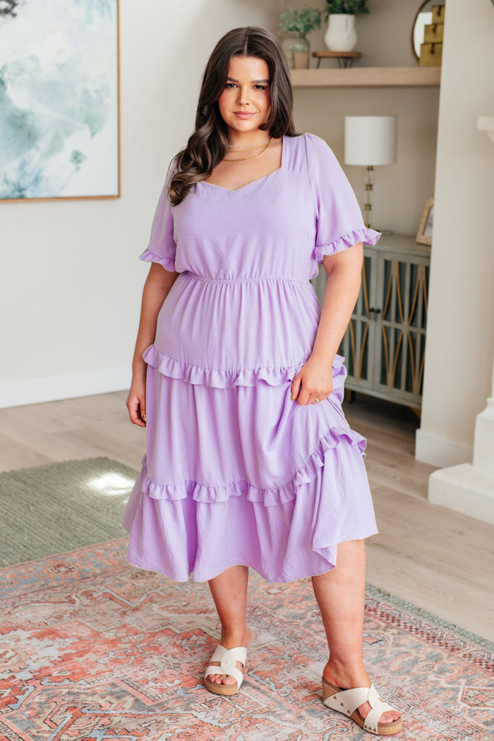 In My Carefree Era Tiered Ruffled Dress Dresses Ave Shops 