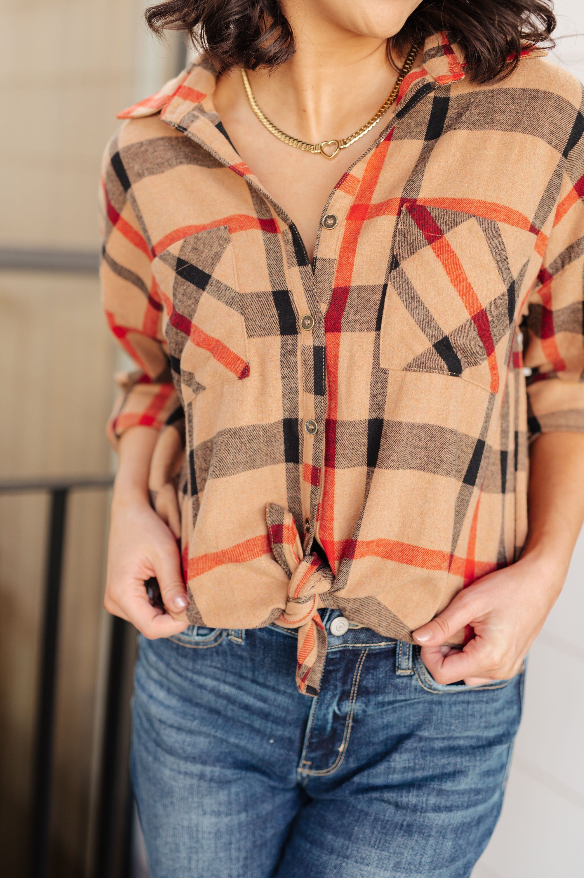 Is It Really Oversized Plaid Button Up Tops Ave Shops 
