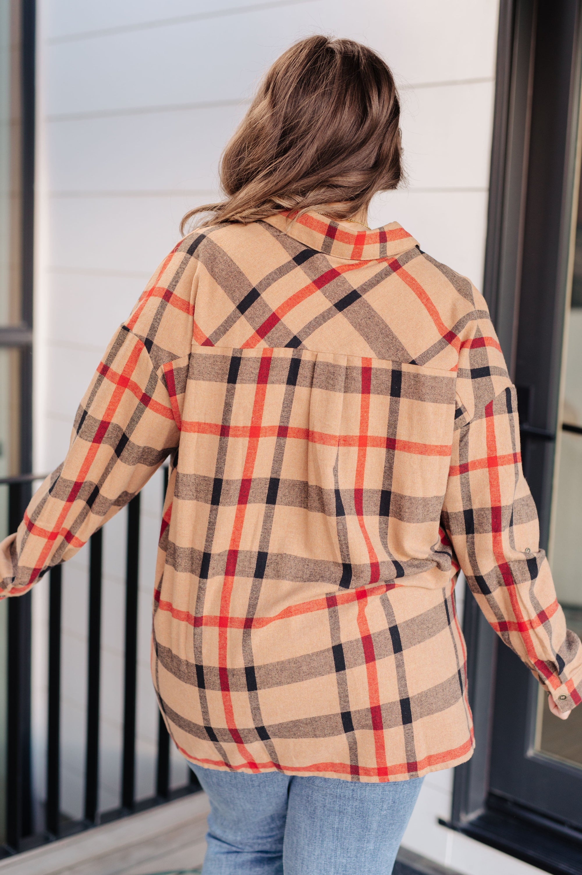 Is It Really Oversized Plaid Button Up Tops Ave Shops 