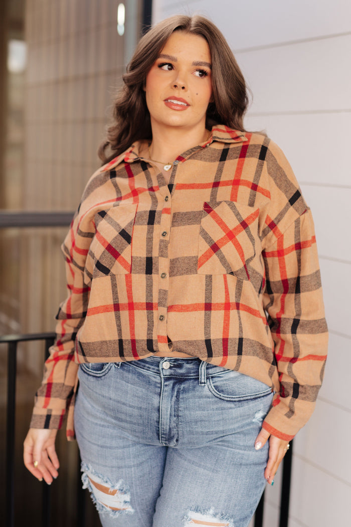 Is It Really Oversized Plaid Button Up Tops Ave Shops 