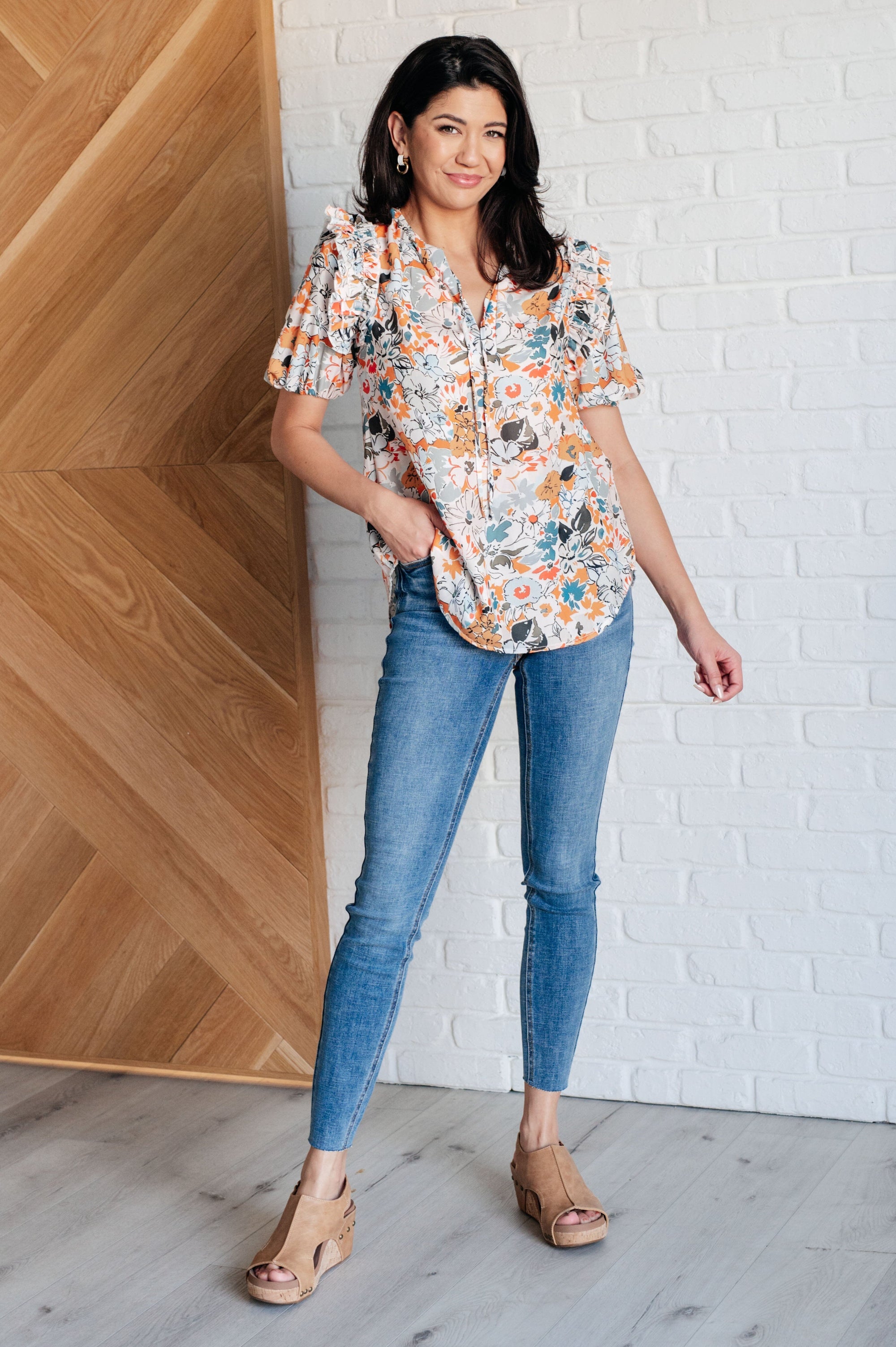 It's Intuitive Floral Blouse Blouses Ave Shops 