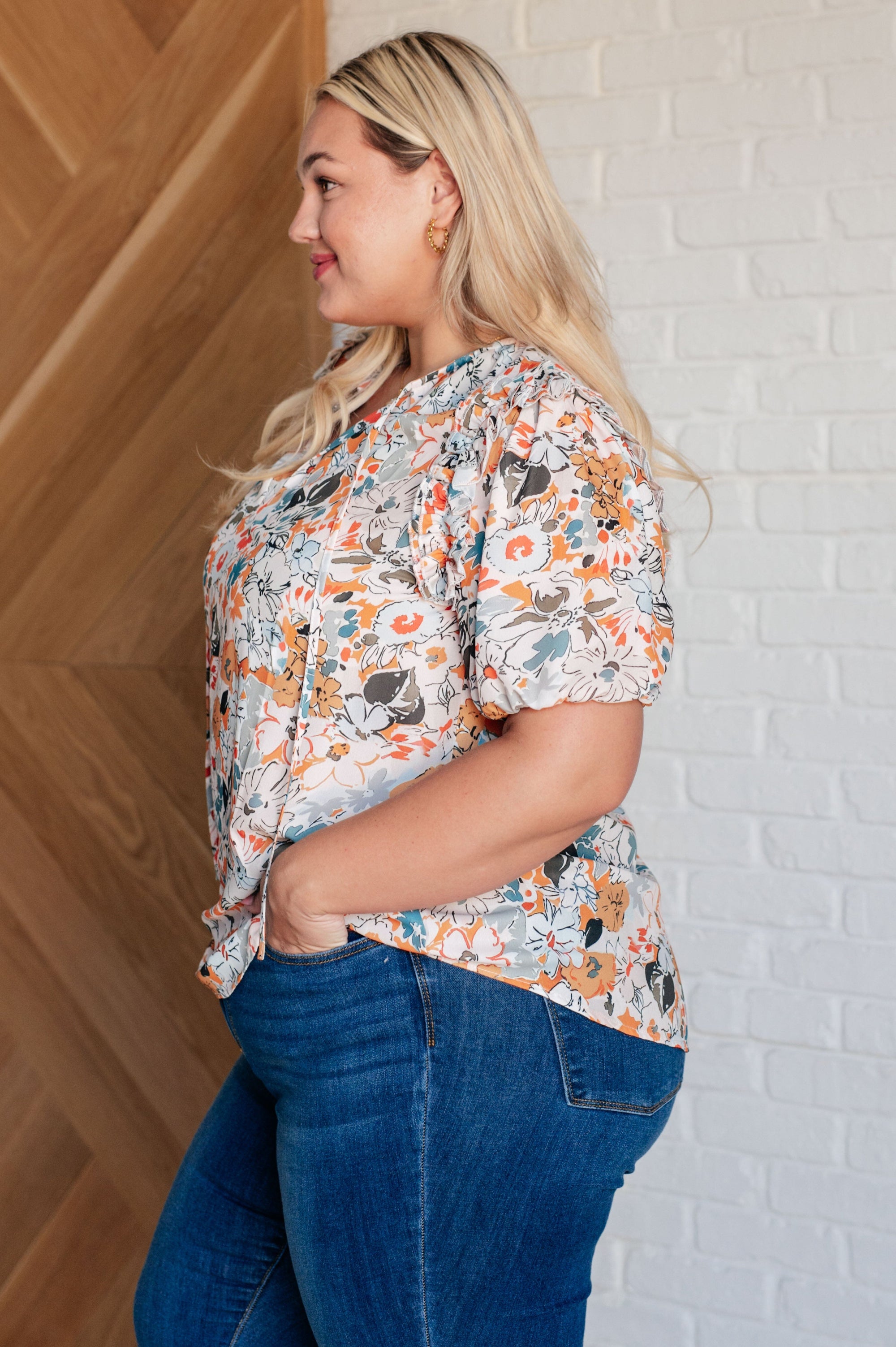 It's Intuitive Floral Blouse Blouses Ave Shops 