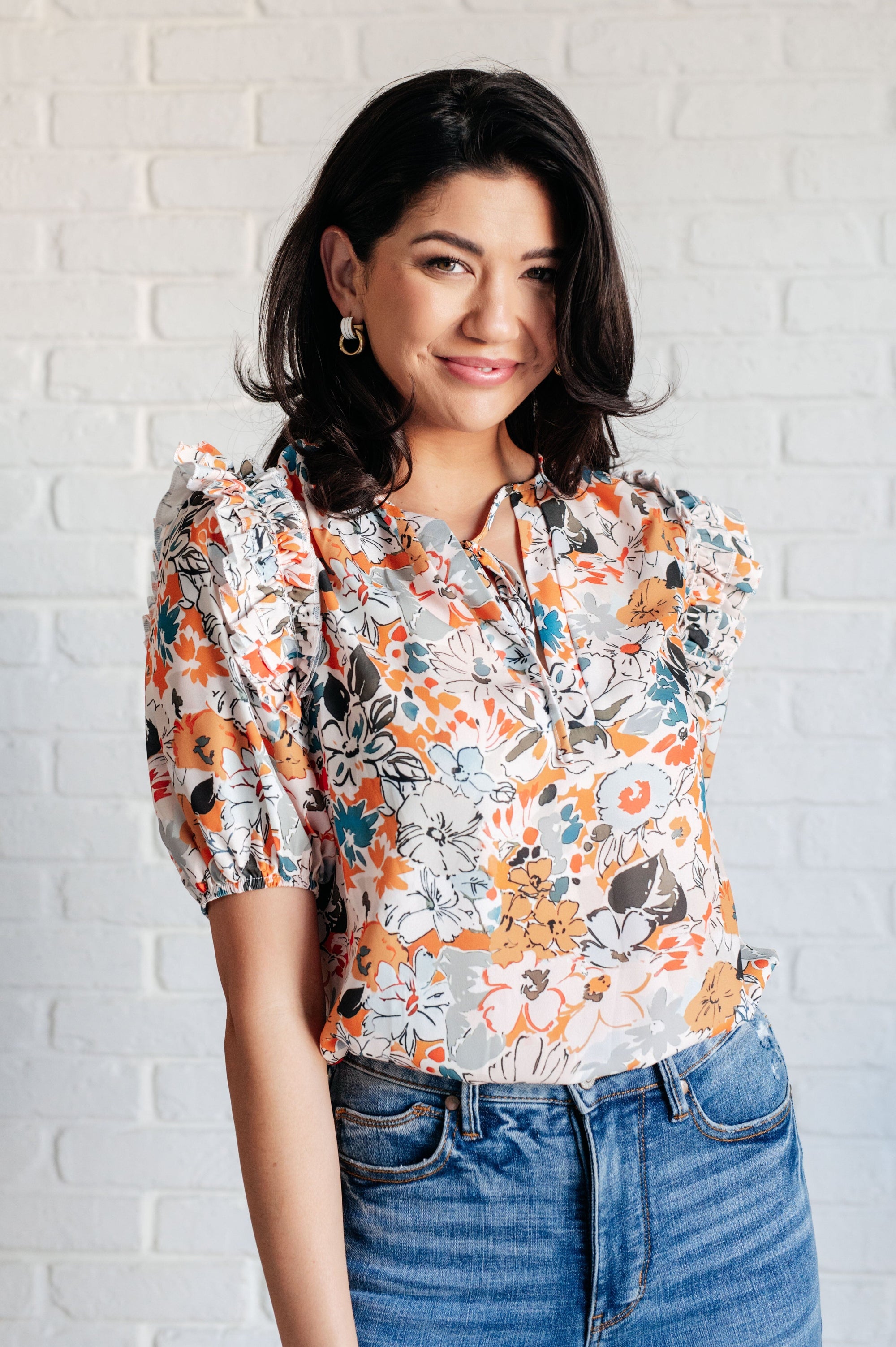 It's Intuitive Floral Blouse Blouses Ave Shops 