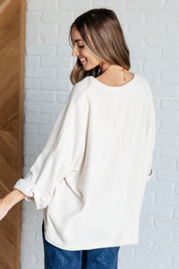 Ivory Thoughts Chenille Blouse Tops Ave Shops 