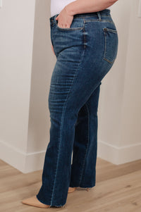 Josephine Mid Rise Raw Hem Bootcut Jeans Womens Ave Shops 
