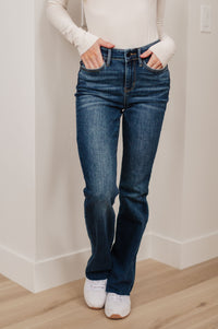Josephine Mid Rise Raw Hem Bootcut Jeans Womens Ave Shops 