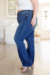Josephine Mid Rise Raw Hem Bootcut Jeans Womens Ave Shops 