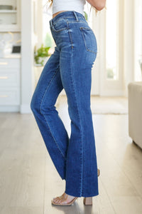 Josephine Mid Rise Raw Hem Bootcut Jeans Womens Ave Shops 