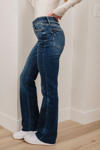 Josephine Mid Rise Raw Hem Bootcut Jeans Womens Ave Shops 