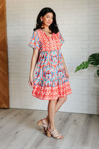 Journey On Mixed Print Dress Dresses Ave Shops 