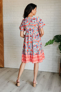 Journey On Mixed Print Dress Dresses Ave Shops 