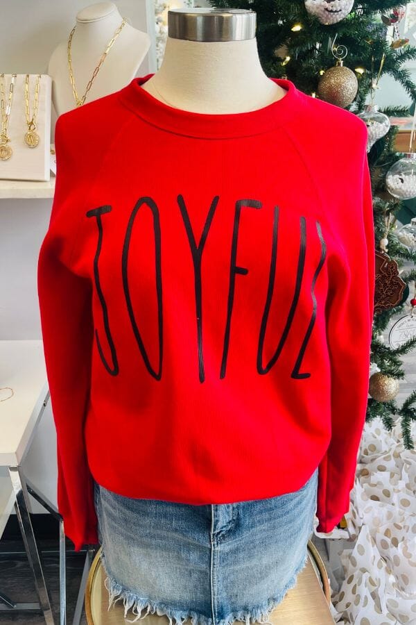 Joyful Sweatshirt Shirts & Tops Mama glitter 