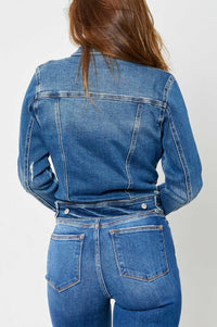 Judy Blue Denim Classic Destroy Jacket denim jacket Judy Blue 