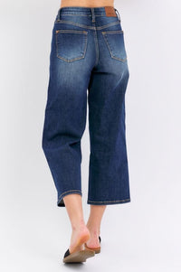 Judy Blue Tummy Control Crop Wide Leg Jeans Jeans Judy Blue 