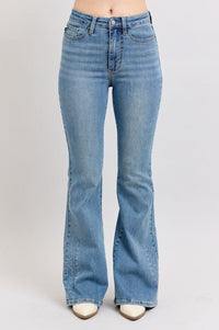 Judy Blue Western Embroidery Detail Flare Jeans Jeans Judy Blue 