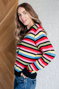 Keep Dreaming Striped Sweater Tops Ave Shops 