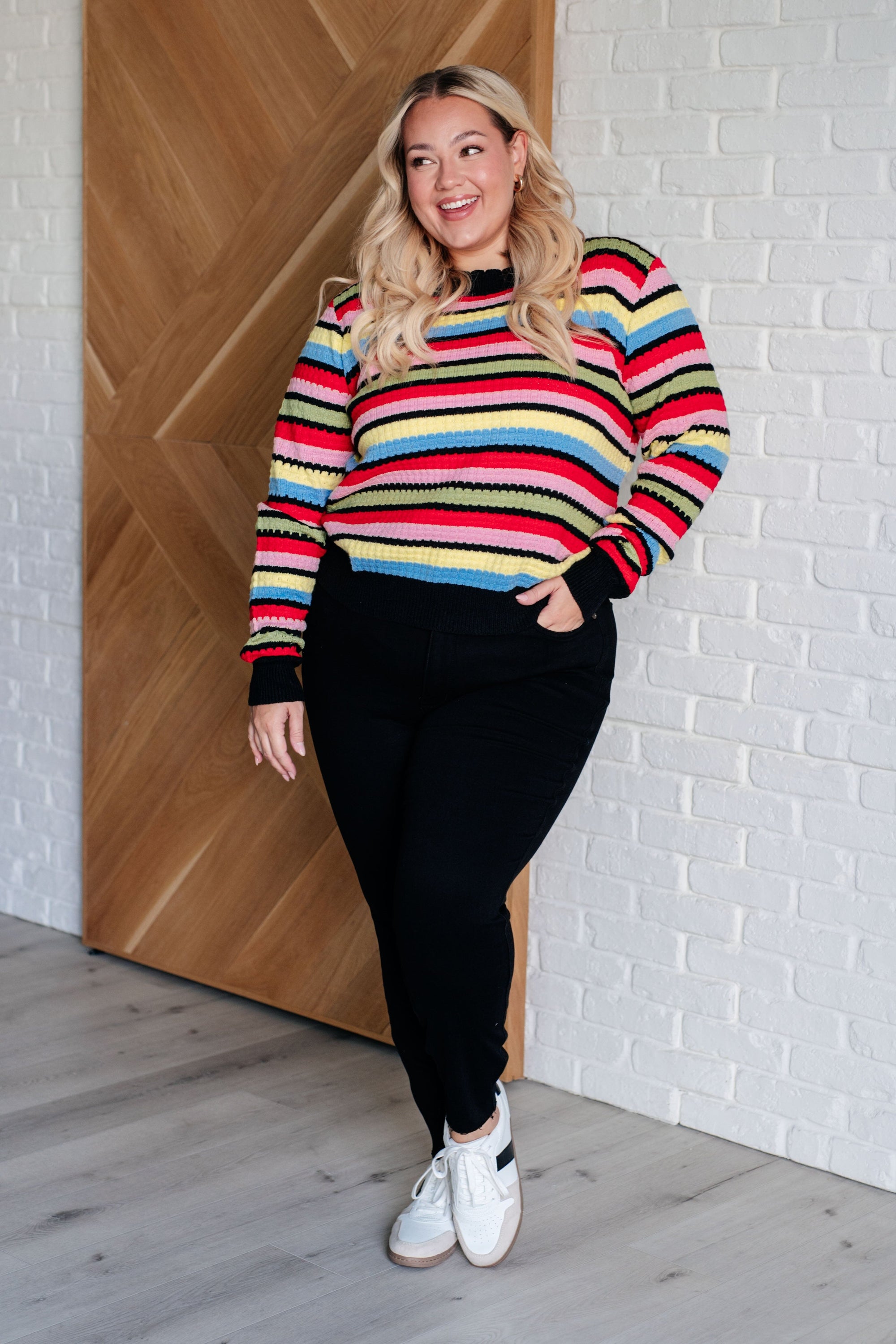 Keep Dreaming Striped Sweater Tops Ave Shops 
