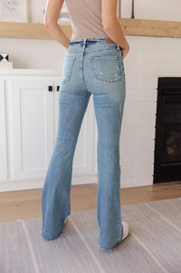 Kiana High Rise Heavy Destroy Flare Womens Ave Shops 