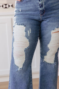 Kiana High Rise Heavy Destroy Flare Womens Ave Shops 