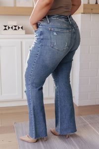 Kiana High Rise Heavy Destroy Flare Womens Ave Shops 
