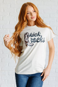 Kick Rocks Cowboy Boot Graphic Tee Tops Ave Shops 