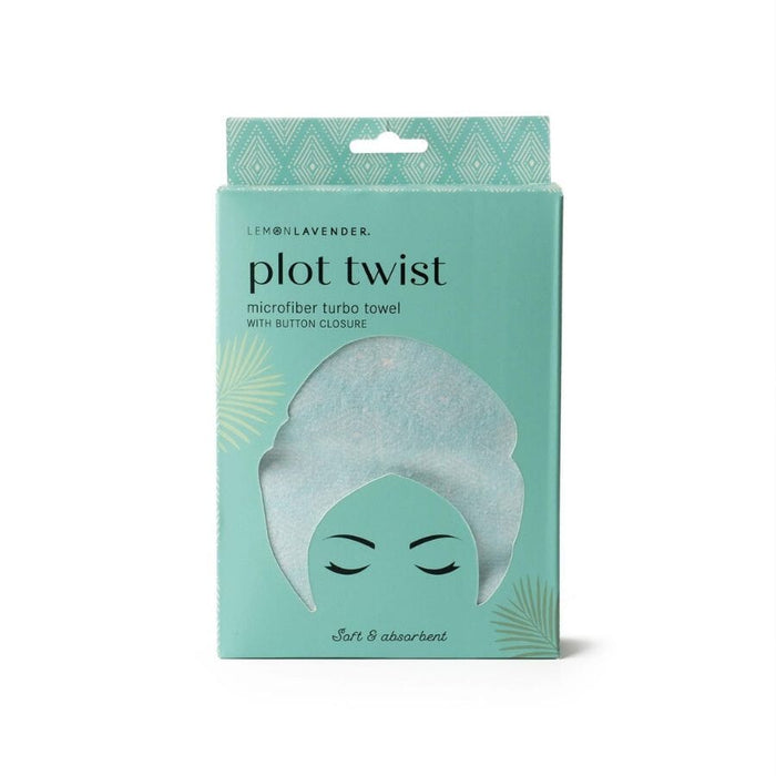 Lemon Lavender Plot Twist Turbo Towel Hair Care Lemon Lavender Teal 