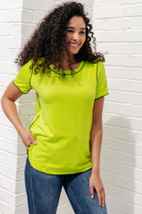 Lemons and Limes Contrast Top Tops Ave Shops 