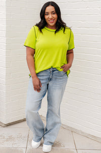 Lemons and Limes Contrast Top Tops Ave Shops 