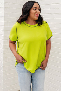 Lemons and Limes Contrast Top Tops Ave Shops 
