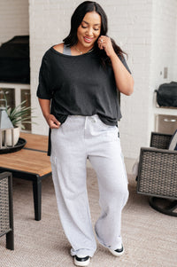 Let Me Live Relaxed Tee in Black Tops Ave Shops 