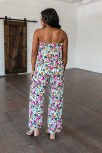 Life of the Party Floral Jumpsuit in Green Jumpsuits & Rompers Ave Shops 