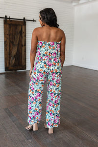 Life of the Party Floral Jumpsuit in Green Jumpsuits & Rompers Ave Shops 