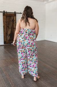 Life of the Party Floral Jumpsuit in Green Jumpsuits & Rompers Ave Shops 