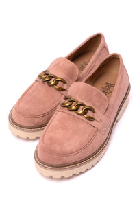 Literally Loafers in Blush Faux Suede Womens Ave Shops 