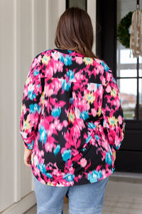 Little Lovely Blouse in Painted Floral Womens Ave Shops 