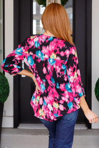 Little Lovely Blouse in Painted Floral Womens Ave Shops 