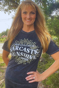 Little Ray of Sarcastic Sunshine Shirt, Funny Graphic Tee Shirts & Tops Mugsby 