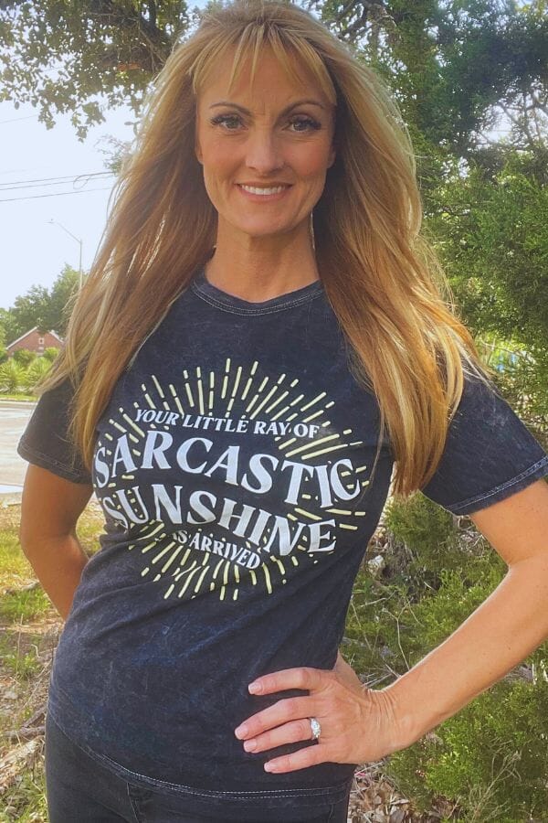 Little Ray of Sarcastic Sunshine Shirt, Funny Graphic Tee Shirts & Tops Mugsby 