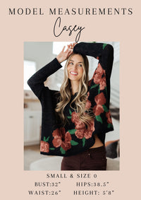 Lizzy Top in Royal and Blush Floral Tops Ave Shops 