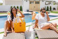 Luxury Beach Towel in Block Floral Home & Decor Ave Shops 
