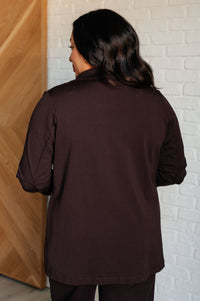 Magic 3/4 Blazer in Chocolate Layers Ave Shops 