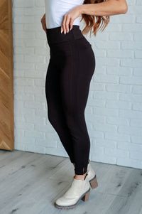 Magic Ankle Crop Skinny Pants in Chocolate Bottoms Ave Shops 